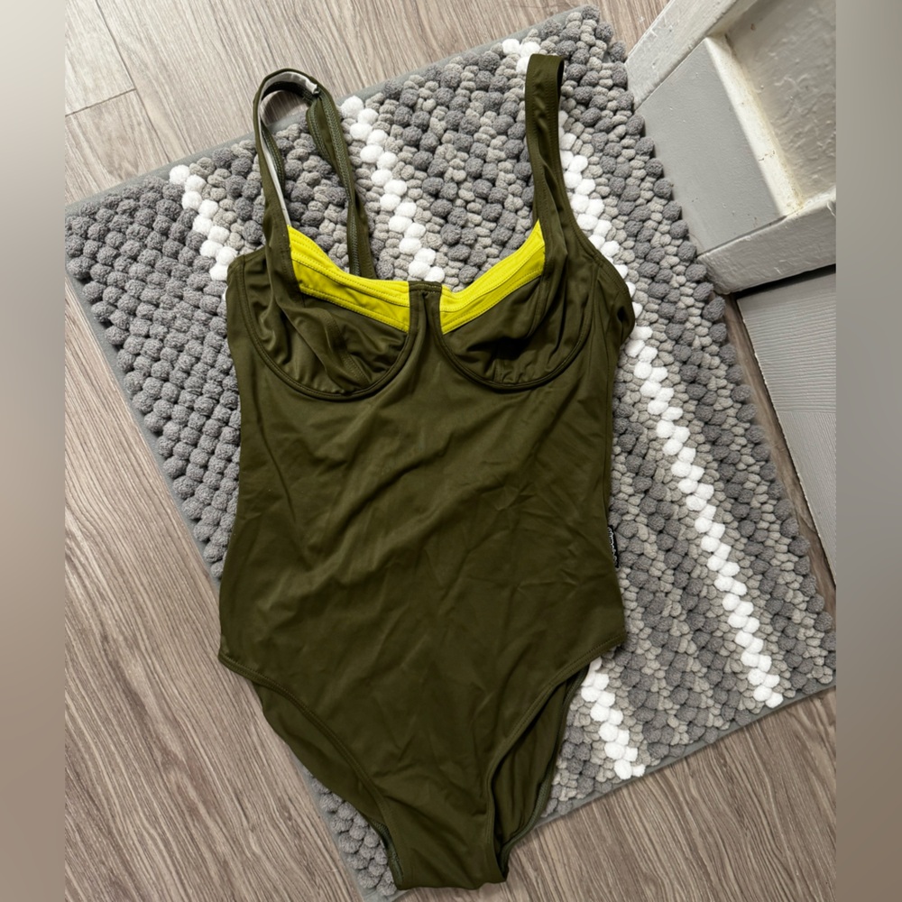 Olympia Bustier One-Piece Swimsuit, size XS